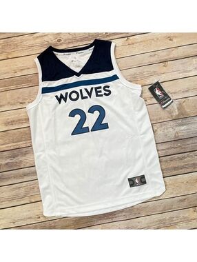 NBA Wolves Jersey Wiggins Youth Size Large